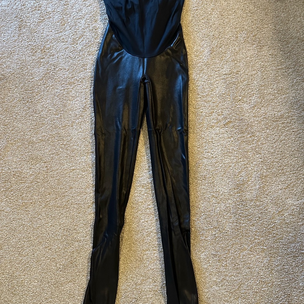 Maternity Faux Leather Leggings